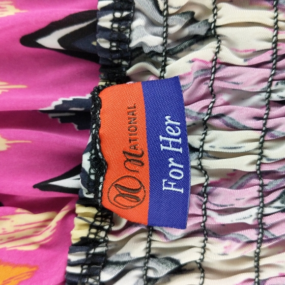 National For Her Zig-Zag Ruched Dress (Size: Large) - Picture 8 of 10